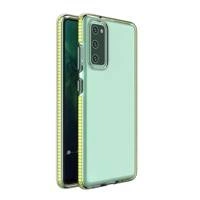 Spring Case clear TPU gel protective cover with colorful frame for Samsung Galaxy S21+ 5G (S21 Plus 5G) yellow