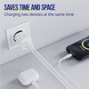 Allity ładowarka sieciowa GaN PD QC ATC-01-20WAC 1x USB-C 1x USB-A 20W biała