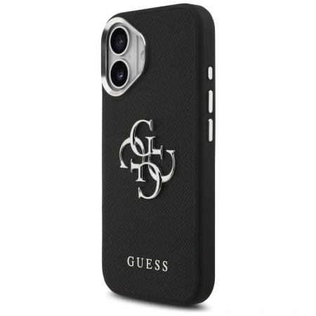 Etui Guess Grained Big 4G Classic Logo na iPhone 17 - czarne