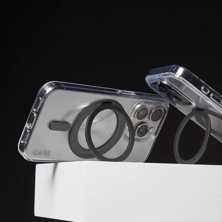 Etui CARE by PanzerGlass Feature Kickstand Case z MagSafe na iPhone 16 Plus - czarne