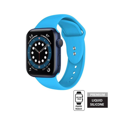 Crong Liquid - Pasek do Apple Watch 42/44/45 mm (niebieski)
