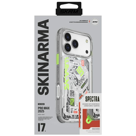 Etui Skinarma Spectra do iPhone 17 Pro   Max Magnetic Charging przezroczysty