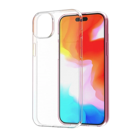 iPhone 15 Plus-Hülle aus der Ultra Clear-Serie in transparenter Farbe