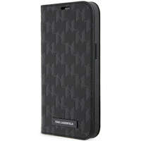 Karl Lagerfeld KLBKP14LSAKLHPK iPhone 14 Pro 6.1" bookcase black/black Saffiano Monogram