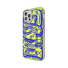 Diesel Snap Case Clear AOP iPhone 12 ProMax niebiesko-limonkowy/blue-lime 42565