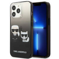 Karl Lagerfeld KLHCP13LTGKCK iPhone 13 Pro / 13 6,1 "hardcase black / black Gradient Ikonik Karl &amp; Choupette