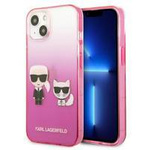 Karl Lagerfeld KLHCP13STGKCP iPhone 13 mini 5,4&quot; Hardcase Pink / Pink Gradient Ikonik Karl &amp; Choupette