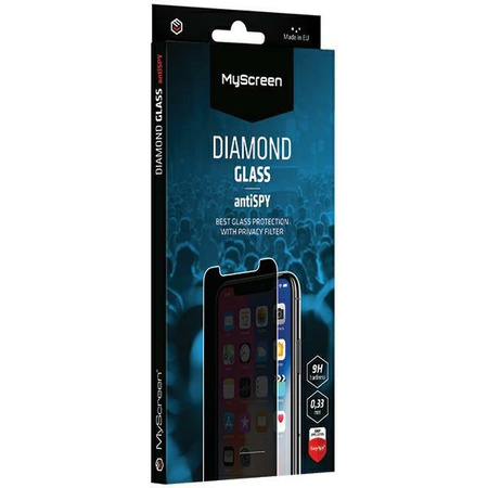 Szkło prywatyzujące MyScreen AntiSPY     Diamond Glass do Apple iPhone 17 Pro Max