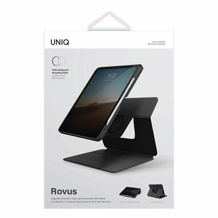 Schutzhülle IPAD PRO 11 2021 / 2022 UNIQ Rovus Magnetic Case schwarz