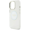 Guess IML Metal Colored Circle Classic Logo MagSafe - Etui do iPhone 16 Pro Max (biały)