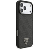 GUESS futerał do IPHONE 17 Pro Max kompatybilny z MagSafe GUHMP17XP4TSDPPSK (4G PU W/ Strap Triangle Logo) czarny