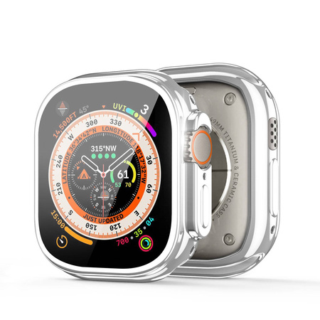 Dux Ducis Apple Watch Ultra case alone 49 mm flexible smartwatch case silver