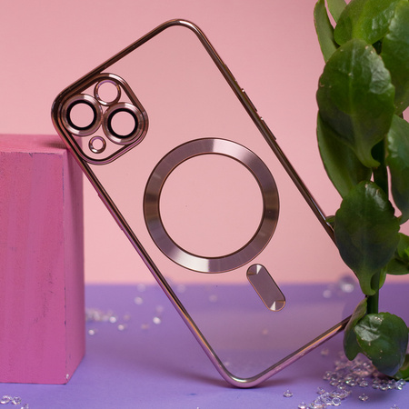 Nakładka Color Chrome Mag do iPhone 16 Pro 6,3&quot; różowo-złota