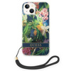 Oryginalne Etui IPHONE 14 PLUS Guess Hardcase Flower Strap (GUOHCP14MHFLSB) niebieskie
