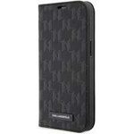 Karl Lagerfeld KLBKP14XSAKLHPK iPhone 14 Pro Max 6.7" bookcase czarny/black Saffiano Monogram