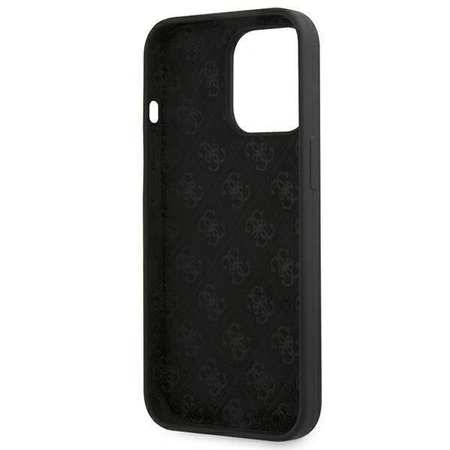 Guess GUHMP13XLSLMGBK iPhone 13 Pro Max 6.7 &quot;black / black hardcase Silicone Script Gold Logo
