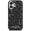 Karl Lagerfeld IML Leopard Pattern MagSafe Case for iPhone 16 - Black