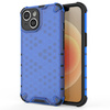 Honeycomb case for iPhone 14 Plus armored hybrid cover blue
