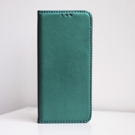 Etui Smart Magnetic do Motorola Moto G75 ciemnozielone