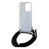 Guess nakładka do iPhone 15 Pro 6,1" GUHCP15LHC4SEK HC CROSSBODY CORD 4G PRINT czarna