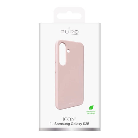 Puro Icon Silikonhülle für Samsung Galaxy S25 – Rosa