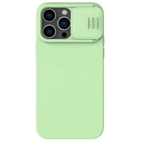 Nillkin CamShield Magnetische Silikonhülle iPhone 14 Pro Magnetische MagSafe-Abdeckung mit Kameraschutz Grün