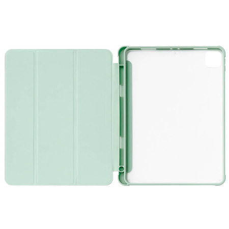 Stand Tablet Case etui Smart Cover pokrowiec na iPad mini 2021 z funkcja podstawki zielony