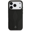 Mercedes Leather The Move MagSafe Case für iPhone 17 Pro - Schwarz