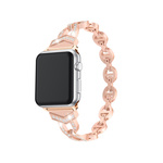 Pasek bransoletka do Apple Watch 42/44/45 wzór 3 różowozłota