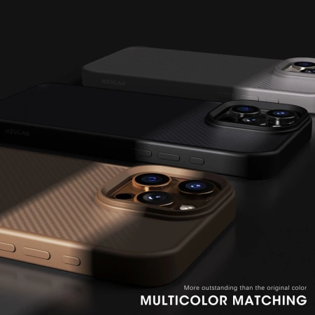 Wozinsky Carbon Fiber Case with MagSafe for Samsung Galaxy S25 Ultra - Brown