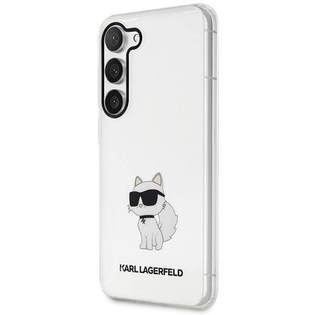 Karl Lagerfeld KLHCS23MHNCHTCT S23+ S916 transparenter Hartschalenkoffer Ikonik Choupette