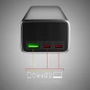 Powerbank SBS 10000mAh PD 35W mit LCD-Display - grau