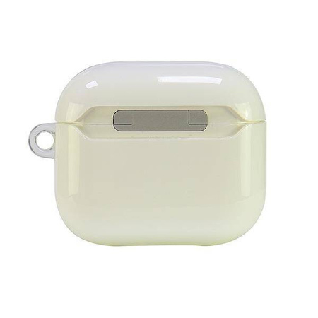 Original Handyhülle APPLE AIRPODS 3 Audi IML Geometric Pattern Cover (AU-IMLAP3-A6/D3-WE) weiß