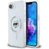 Karl Lagerfeld IML Metal Choupette Head MagSafe iPhone 16e Case - White