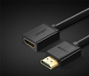 Ugreen kabel przewód przedłużacz HDMI (żeński) - HDMI (męski) 19 pin 1.4v 4K 60Hz 30AWG 2m czarny (10142)