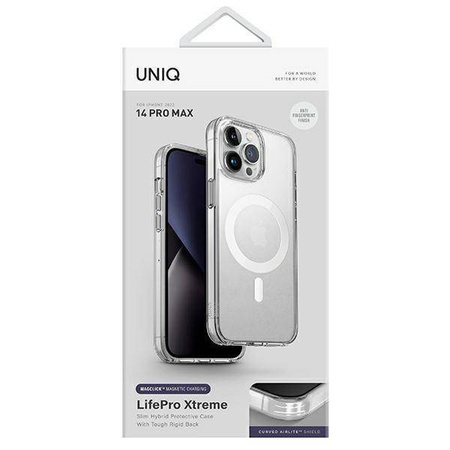 UNIQ etui LifePro Xtreme iPhone 14 Pro Max 6,7"Magclick Charging przeźroczysty/frost clear