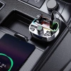 Dudao R2PRO+ Sender mit PD25W Bluetooth 5.3 RGB-Ladeanschlüssen - Schwarz und Silber