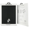 Etui Karl Lagerfeld Saffiano Magnetic Karl & Choupette na iPad Air 13" 2024 Book Cover - czarne