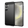 Carbon Case Flexibles Silikon für Xiaomi Poco X7 - Schwarz