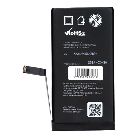 Bateria do Iphone 14 3279 mAh  LICORE