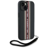 Etui Karl Lagerfeld Saffiano Athleisure Stripes Cord na iPhone 15 - czerwone