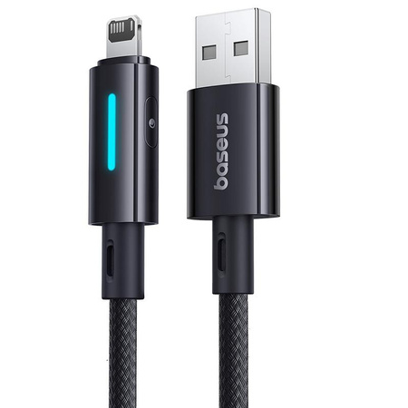 Baseus Lit Kabel USB-A na iP 2.4A 1m Kosmiczna Czerń