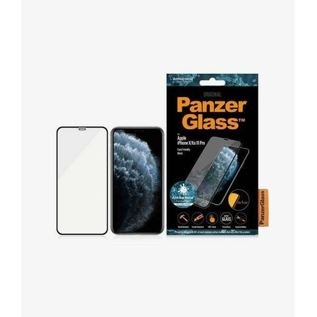PanzerGlass E2E Super+ iPhone X/XS /11 Pro Case Friendly czarny/black