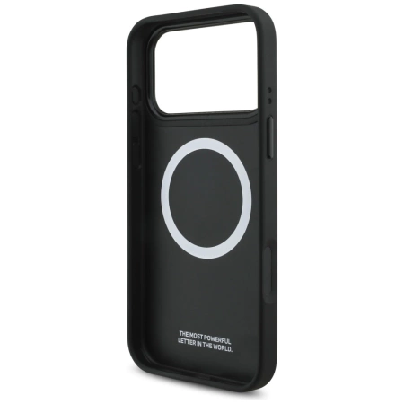 Etui BMW M Quilted Logo MagSafe na iPhone 17 Pro Max - niebieskie