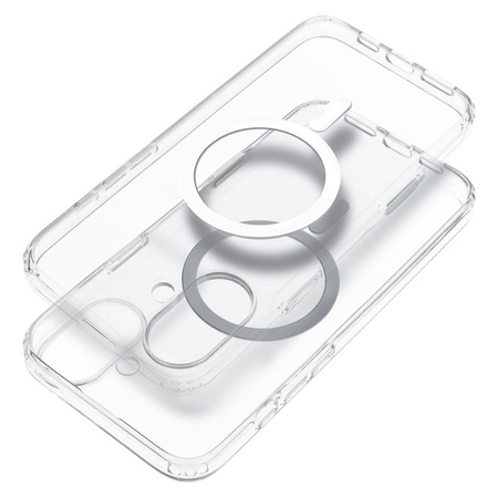 Futerał nieżółknący Clear Elite Mag Cover kompatybilny z MagSafe i Camera Control button pasuje do IPHONE 16 PLUS transparent