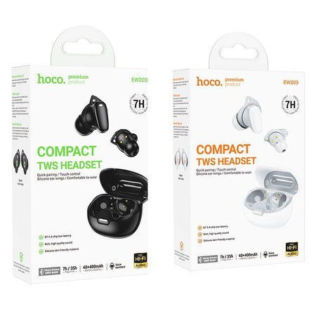 HOCO słuchawki bezprzewodowe bluetooth TWS EW203 białe