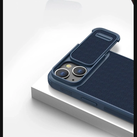 Nillkin Textured S Case iPhone 14 Plus Panzerhülle mit Kameraabdeckung, schwarz