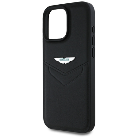 Etui Aston Martin HC Leather Victory      Design do iPhone 16 Pro czarny