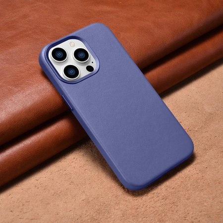 iCarer Case Leather genuine leather case for iPhone 14 Pro hellviolett (WMI14220706-LP) (MagSafe compatible)