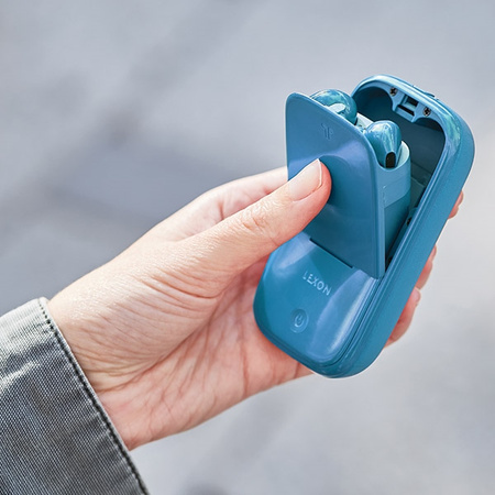 Lexon Speakerbuds Słuchawkibezprzewodowe z głośnikiem bluetooth niebieski/blue LA127B